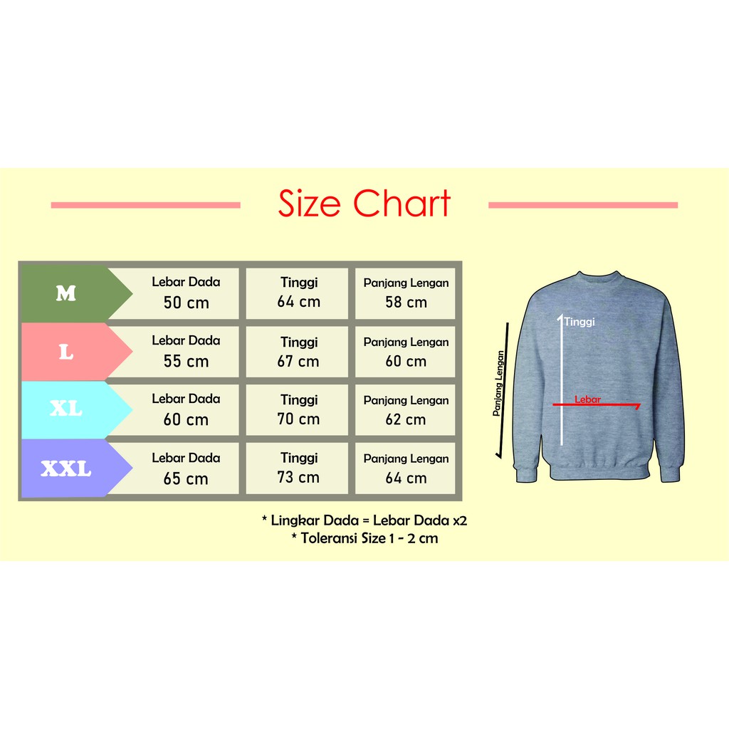YUDAZ Basic Sweater Broken Vibes Size M-XXL (Pria & Wanita)-1