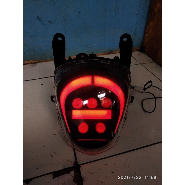custom stoplamp new Scoopy fi 2018 2019