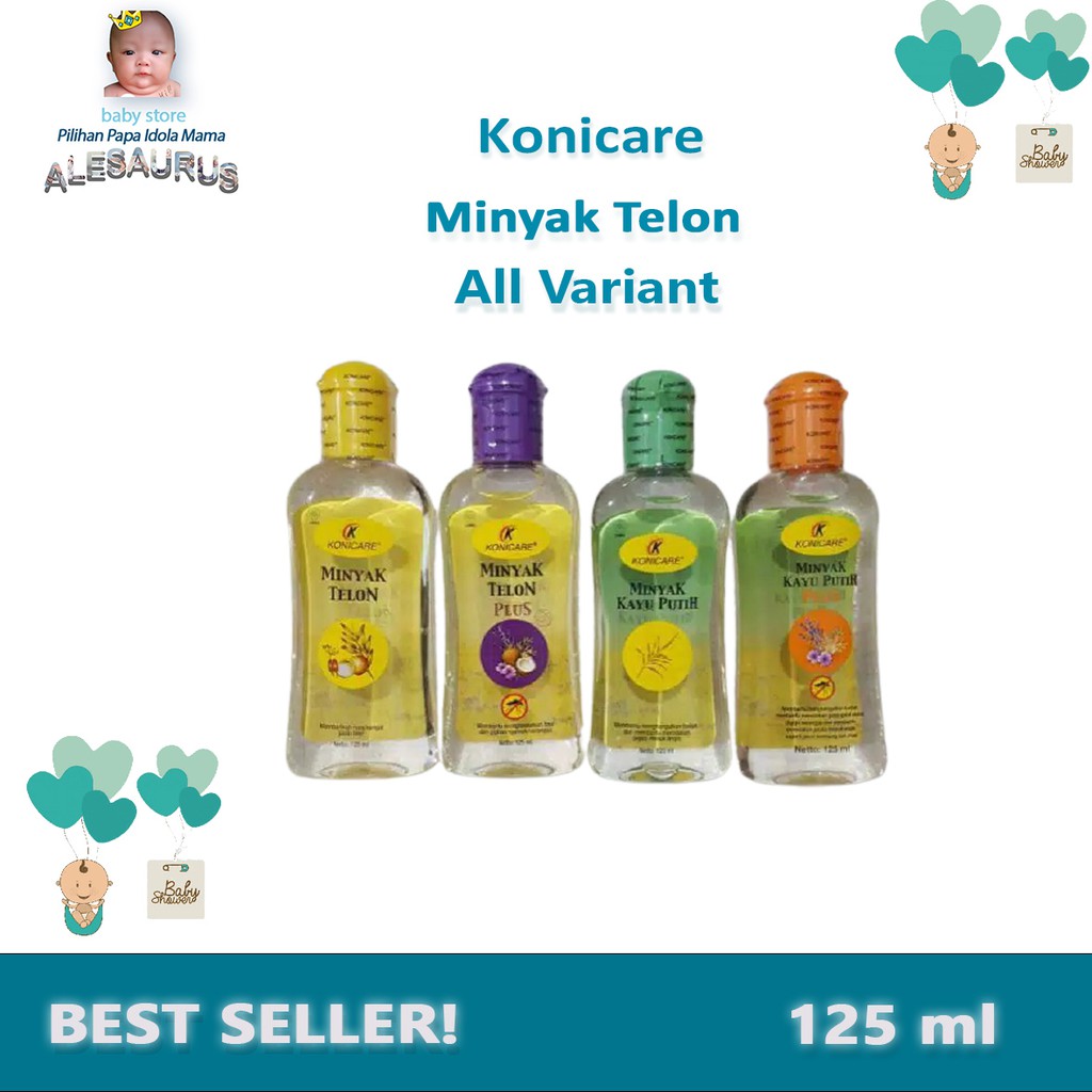Konicare Minyak Telon / Minyak Telon Plus / Minyak Kayu Putih / Minyak Kayu Putih Plus 125 ml