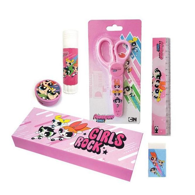 

Powerpuff Girls Stationery Set / Paket Alat Tulis Sekolah Kotak Pensil