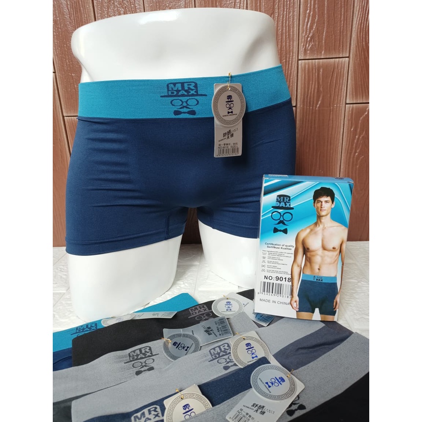 3 PCS CELANA DALAM PRIA Mr DAX BOXER PREMIUM KESEHATAN M,L, XL, XXL