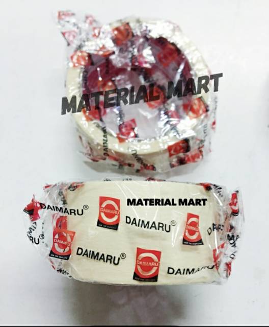 Lakban Kertas Daimaru 2” ASLI| Lem Kertas 2 Inch | Isolasi 48mm x 21 | Material Mart