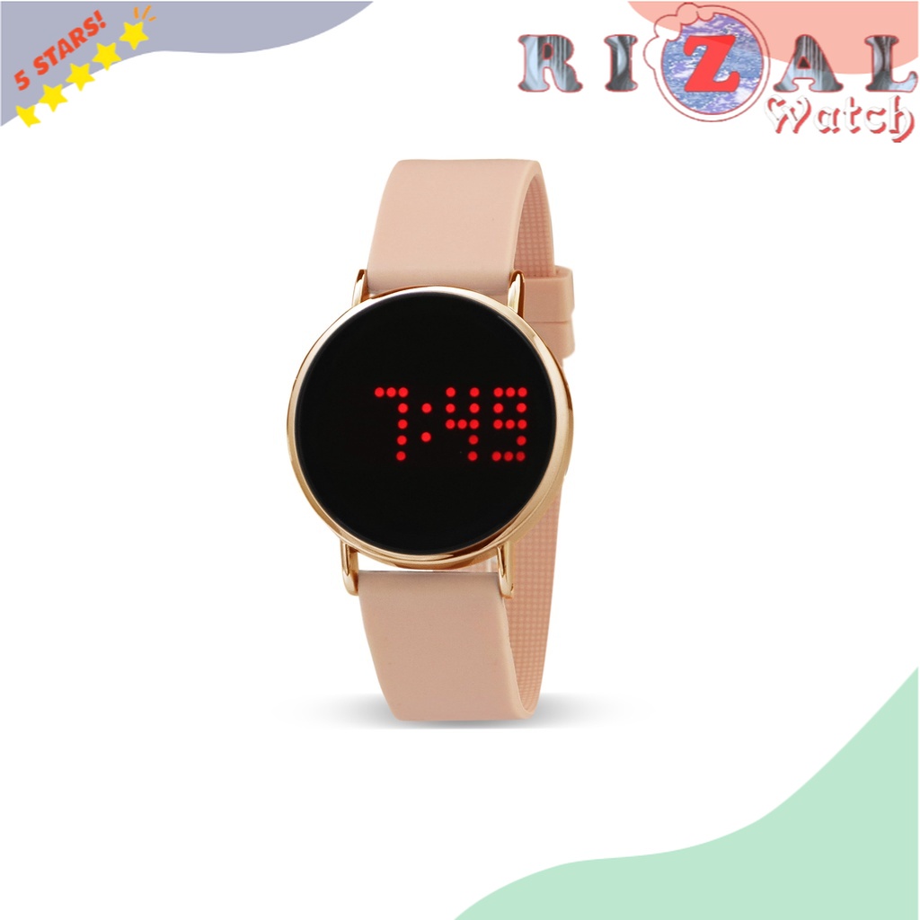 Terlaris JAM TANGAN KEKINIAN CARDIFF LED 5006 Jam Tangan Digital Wanita ROSEGOLD Series Best Seller