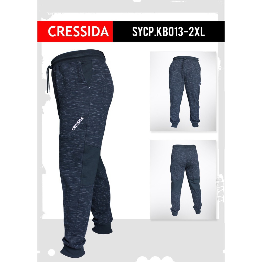 gos CRTL 2 CRESSIDA CELANA TRAINING Big Size Extra Size Polos Katun Celana Training Panjang Cowok