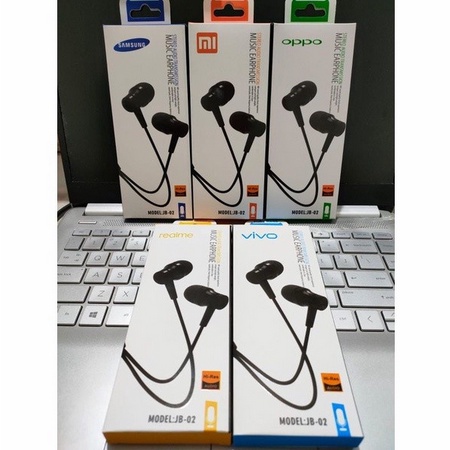 Handset Handsfree Earphone Brand Jb 02 Jack Audio 3.5 mm