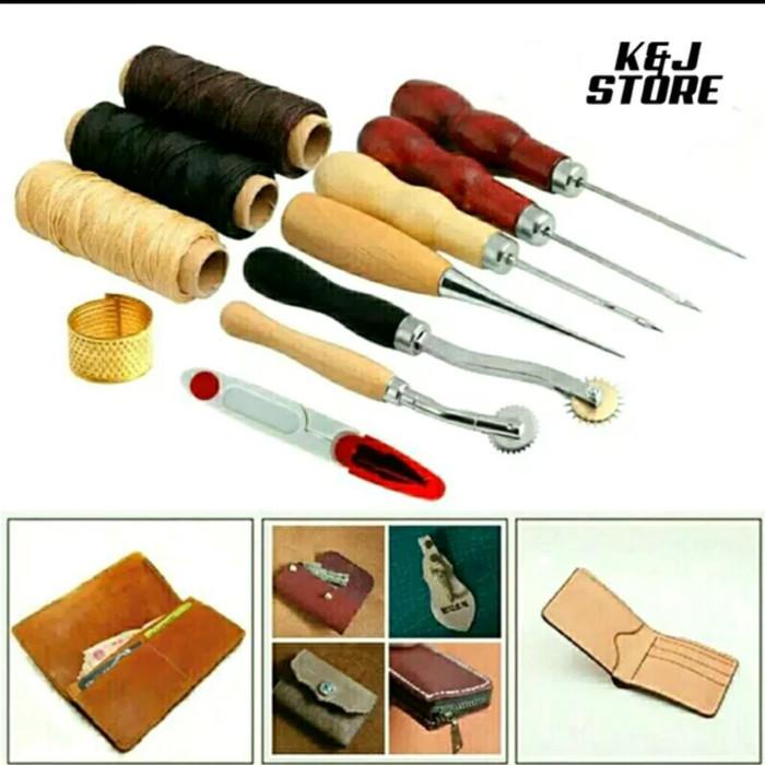 

13Pcs Alat Kerajinan Kulit Leather Craft Stitching Sewing Tool Kits 079