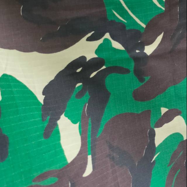BAHAN KAIN SERAGAM TNI RIPSTOK RIPSTOP premium MALVINAS ARMY METERAN GULUNGAN - YARD