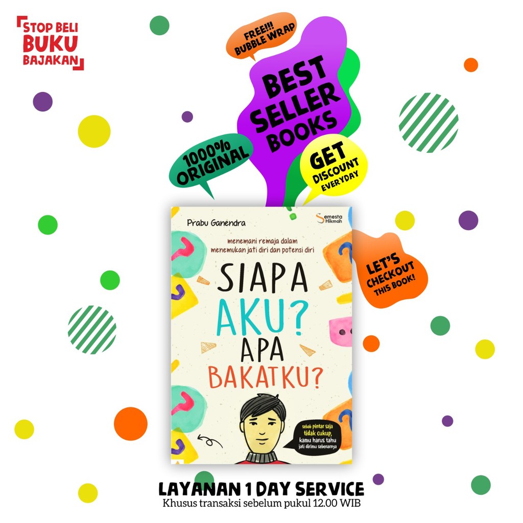 Jual Buku Motivasi Terbaik Best Seller!!!SIAPA AKU? APA BAKATKU