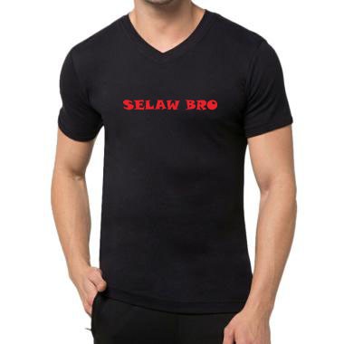 KAOS PRIA SELAW BRO / KAOS PRIA VNECK/ KAOS PRIA