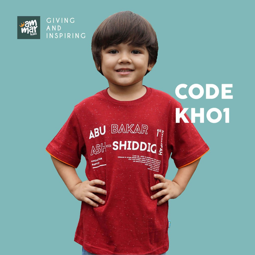 eStore - Kaos Anak Seri Khalifah Abu Bakar Ammar Kids - KH 01 B