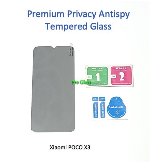 Xiaomi POCO X3 / PRO Privacy Anti Spy / Antispy Premium Tempered Glass