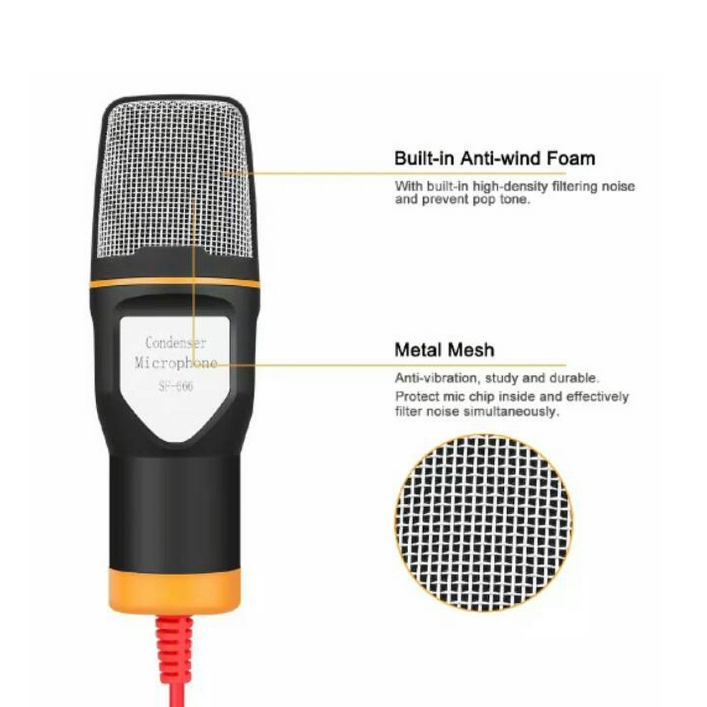 Microphone SF-666 Condenser Mic Tripod