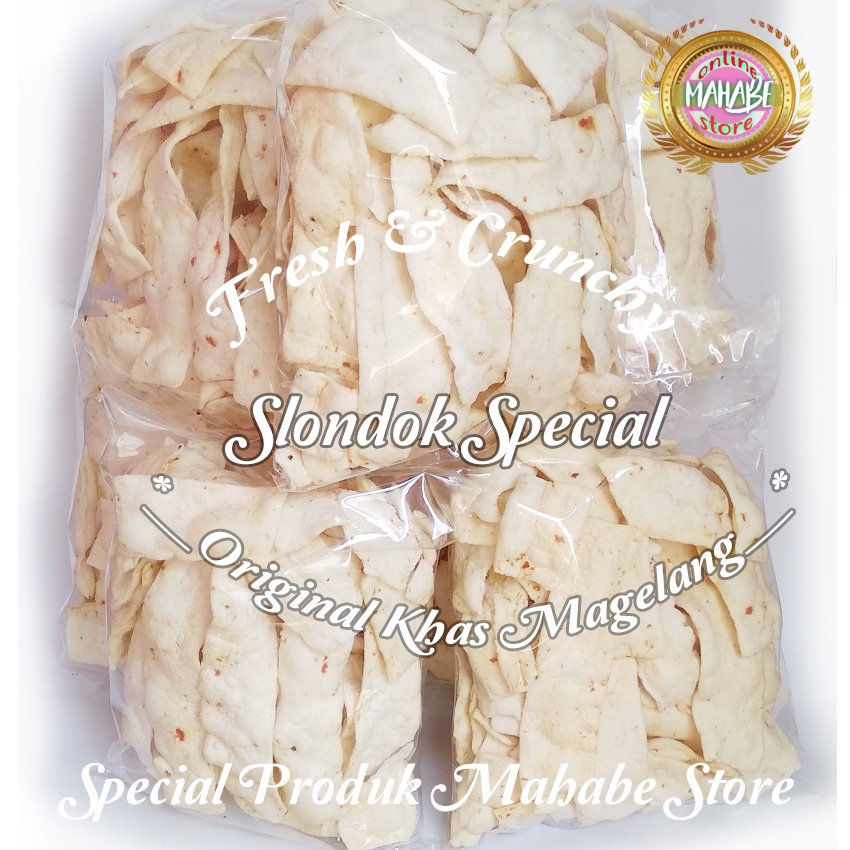 

Slondok Original Khas Magelang Ori Super Kripik Krenyes Kriuk Kerupuk Free Bubblewrap Packing