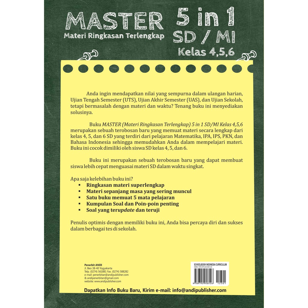 Master Materi Ringkasan Terlengkap 5 In 1 Sd Mi Kelas 4 5 6 Matematika Bahasa Indonesia Ipa Ips Shopee Indonesia