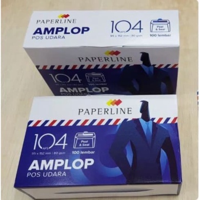 

BIGSALE AMPLOP PAPERLINE GARIS 104 AIRMAIL [PACK] STATIONERY Quin