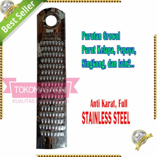 Parutan Manual Stainless untuk Sawut Growol Singkong Pepaya Kunyit Jahe Nanas dll
