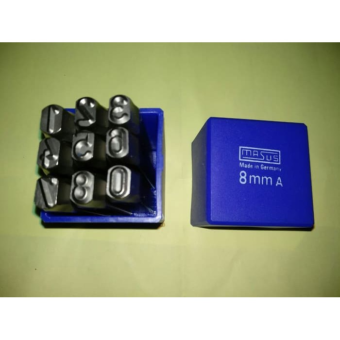 

Angka Ketok 8 mm Stamp Punch Figure 0-9 Masus Germany