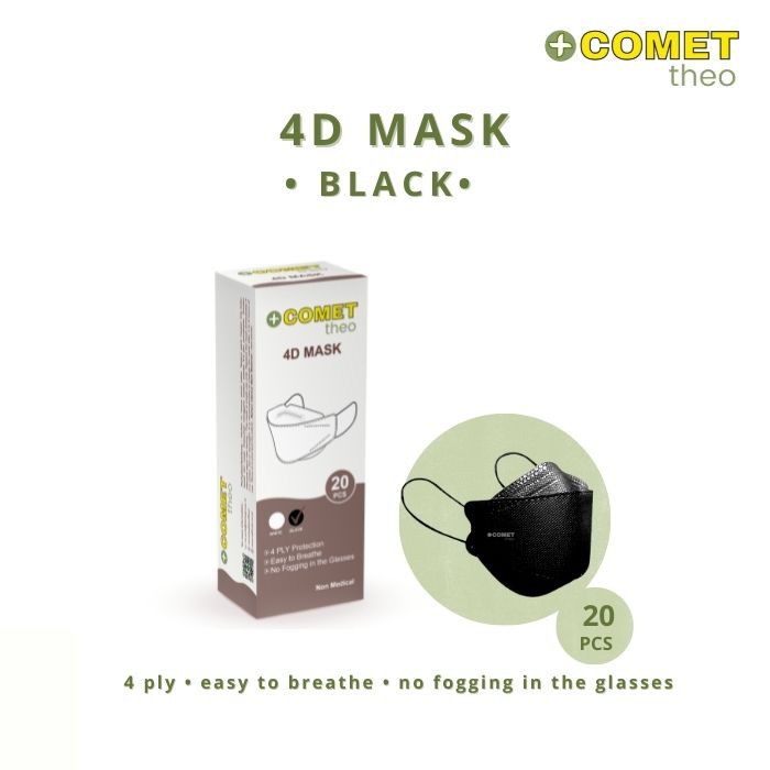 Masker COMET Theo 4D Mask Box Hitam