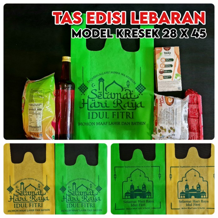 

TERLARIS Tas Edisi LEBARAN Model Kresek 28x45x12cm (M) isi per 20 pcs