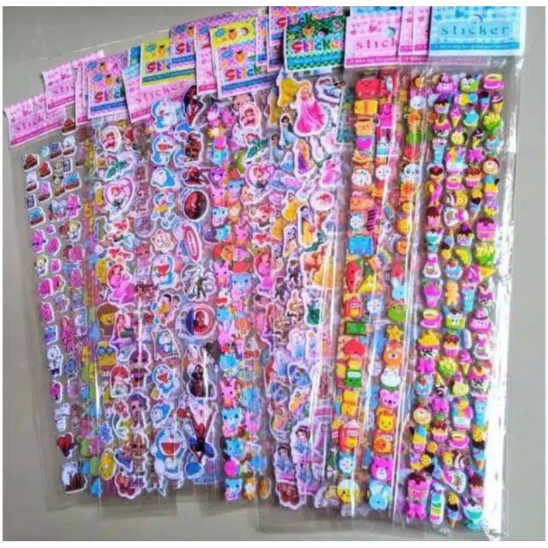 

GROSIRJUJUR PANJANG MAINAN EDUKASI ANAK STIKER TEMPEL 3D CANTIK STICKER TEMPELAN ANIMASI