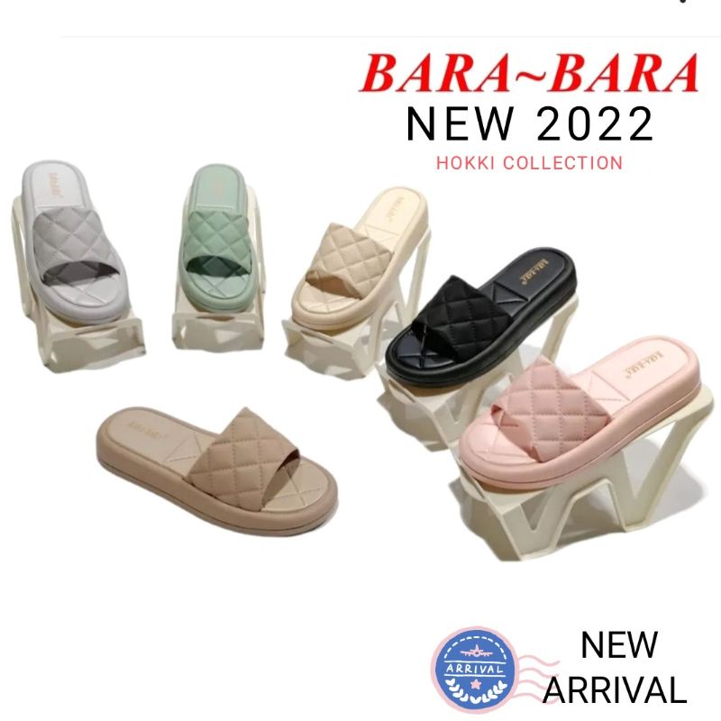 Sandal wedges bara bara selop modis import wanita terbaru