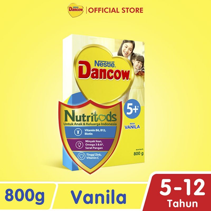 Dancow 5+ Nutritods susu anak 5tahun keatas