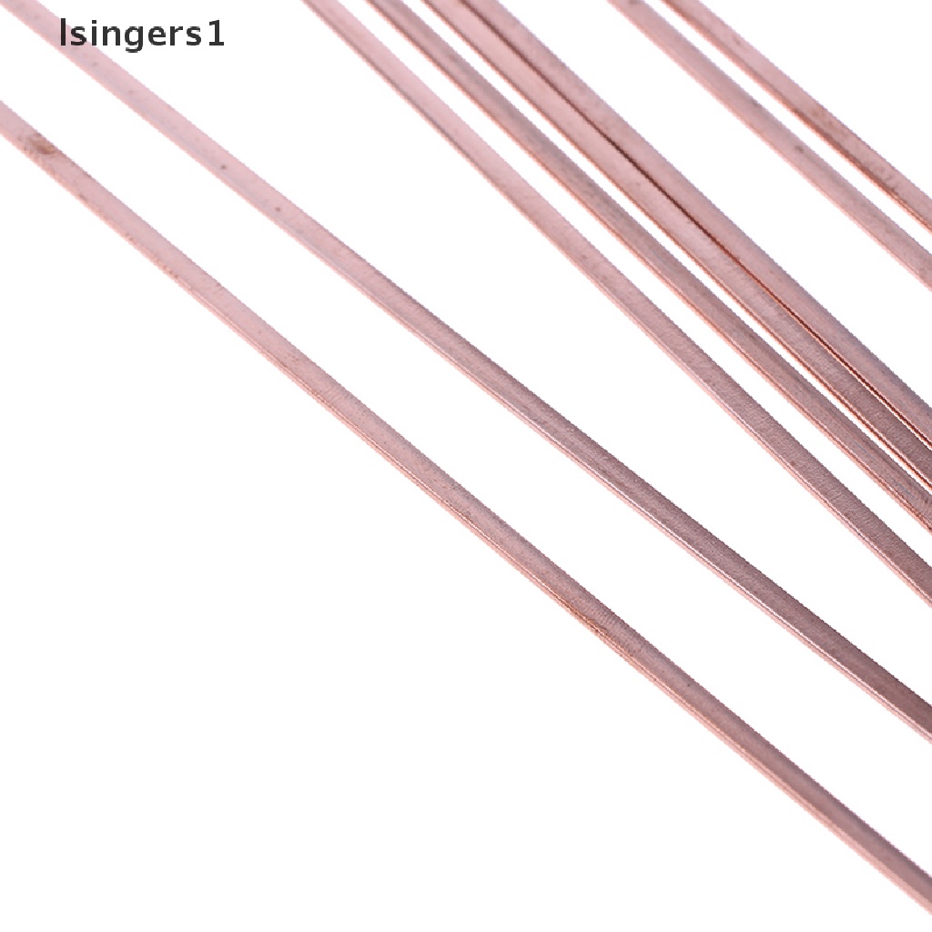 (lsingers1) 10pcs Batang Solder Suhu Rendah 3x1.3x400mm Untuk Las / Perbaikan Brazing