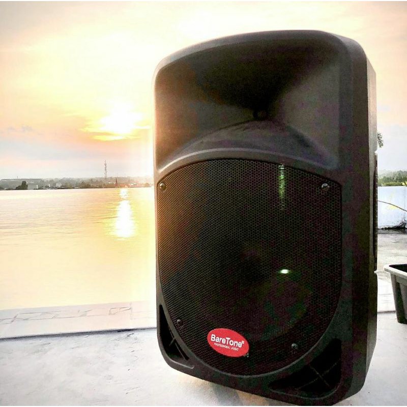 Speaker Baretone BT-3H 1515 BWR Speaker Portable 15 Inch Mic Wireless 2 Handheld