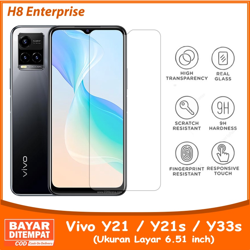 Tempered Glass Vivo Y21 / Vivo Y21s / Vivo Y33s - Anti Gores Kaca Premium Quality