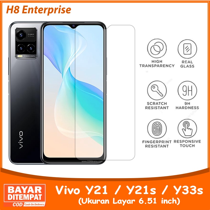 Tempered Glass Vivo Y21 / Vivo Y21s / Vivo Y33s - Anti Gores Kaca Premium Quality