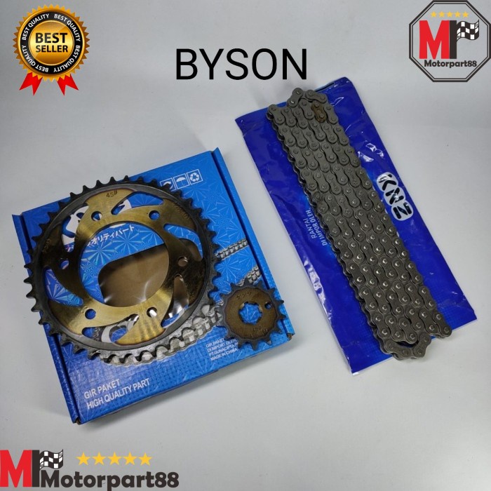 GEAR PAKET GIR SET BYSON 14T 40T 428H 128L KNZ