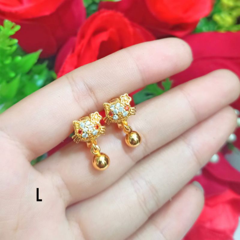 Anting Anak HK Pertama Mewah Perhiasan Anak (COD)