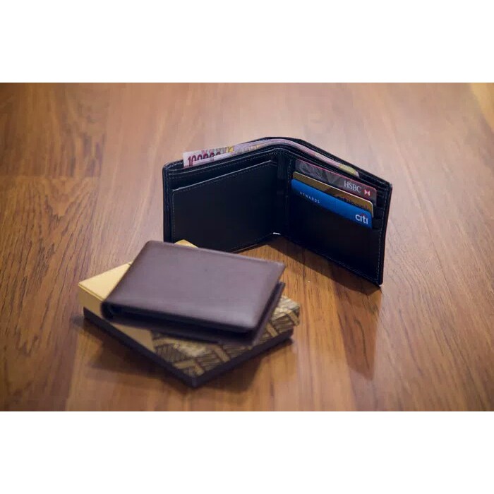Dompet kulit pria pendek ASLI FULL GRAIN kulit sapi ORI vintage ISHIYA O5G3 Dompetkulit MASA KINI MU