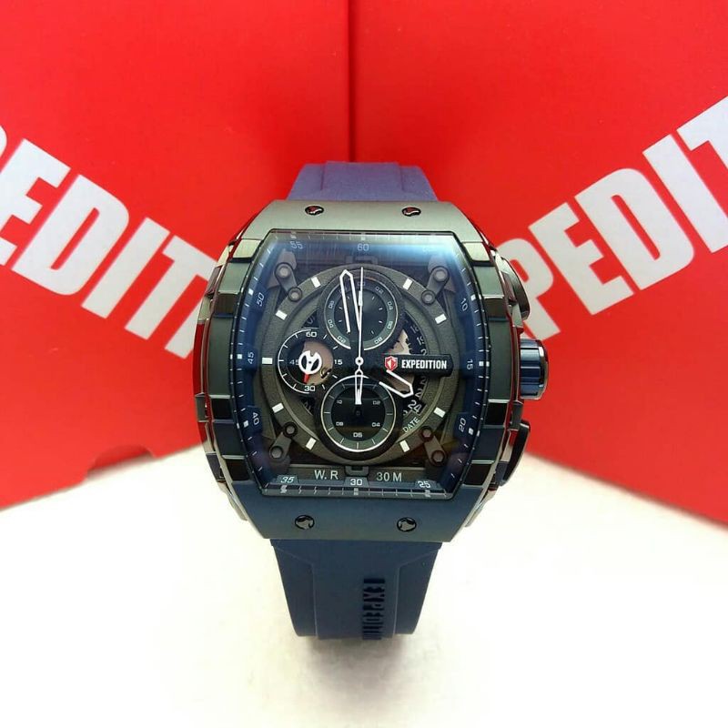 Jam Tangan Expedition E6782 Blue / Blk Original