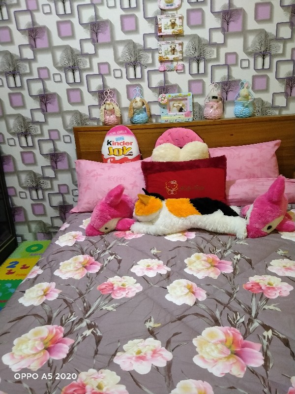 Promo Bedcover Saja California 200x200 Balena Mickey Geo Mirah Rosea - King 180 Queen 160 Bc