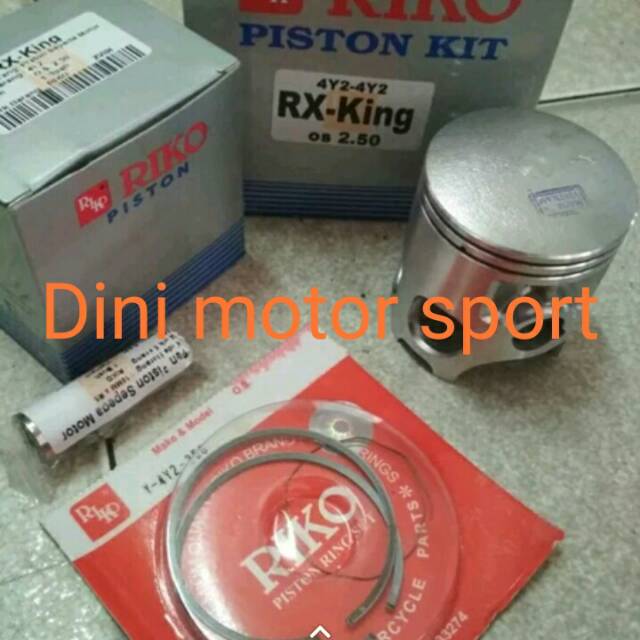 Piston kit RX king Riko oversize 250 ring seher,piston,pen piston RX king