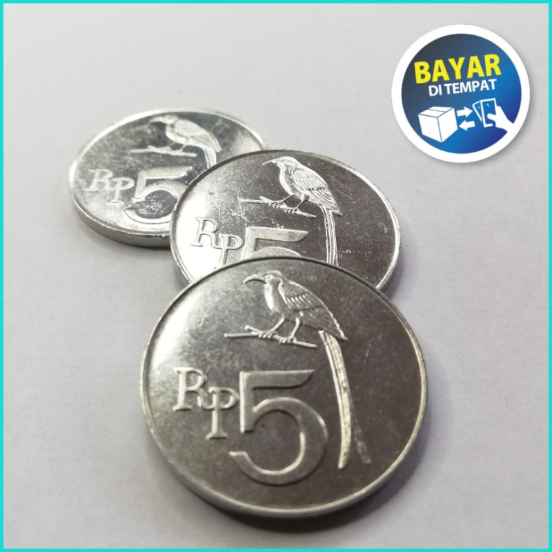 Uang Koin Kuno Indonesia Koleksi Mahar nikah 5 rupiah Dijamin Asli Murah