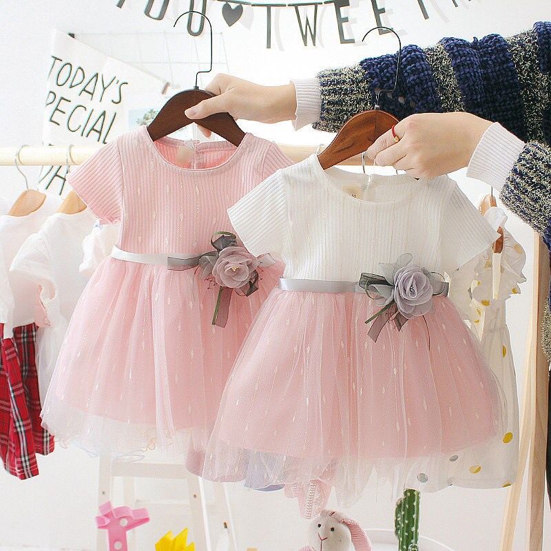 BARU! LIA005 - Dress Korea Bayi 0-2 tahun Perempuan Fashion Terlaris Baju Pesta Pergi Jalan