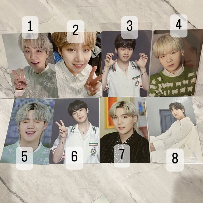 Official BTS suga yoongi pc mini photocard mpc ptd swz mots bbc permission to dance sowoozoo little 