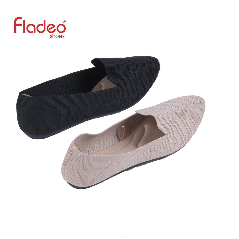 Super Oke--Fladeo D21/LSB360-1AH/Sepatu Rajut Flat Wanita [ Rajut Flat Shoes ]