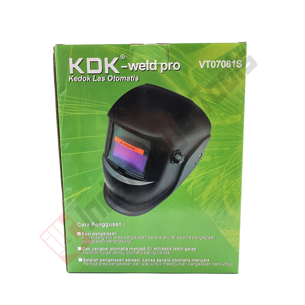 KDK VT07081S Helm Las Otomatis Auto Darkening Helmet Kedok Topeng Las