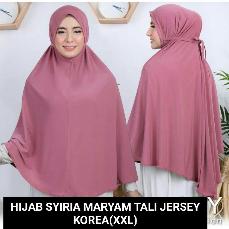 BERGO MARYAM JUMBO HIJAB MARYAM SYAR'I KERUDUNG MARYAM JERSEY