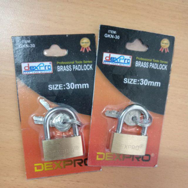 Gembok Kuning Ukuran 30mm Dexpro