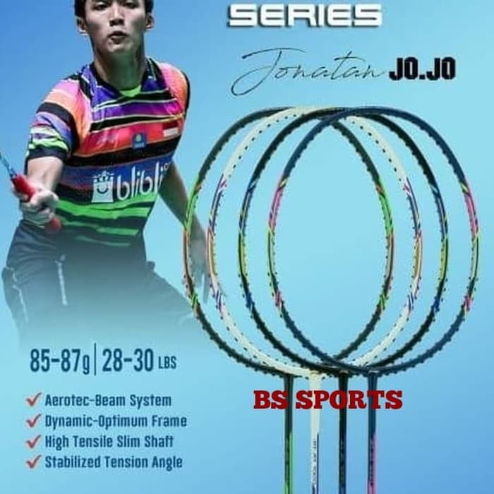 Dijual RAKET BADMINTON RAKET LINING JONATHAN CHRISTIE JOJO 7000 ORIGINAL Berkualitas