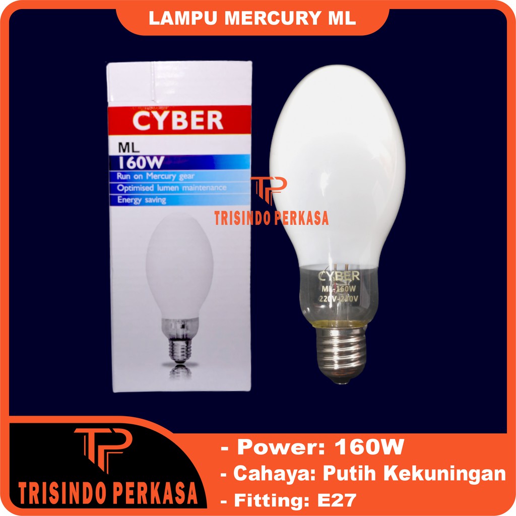 Lampu Mercury ML 160W 160 watt E27 Bola Lampu Jalan