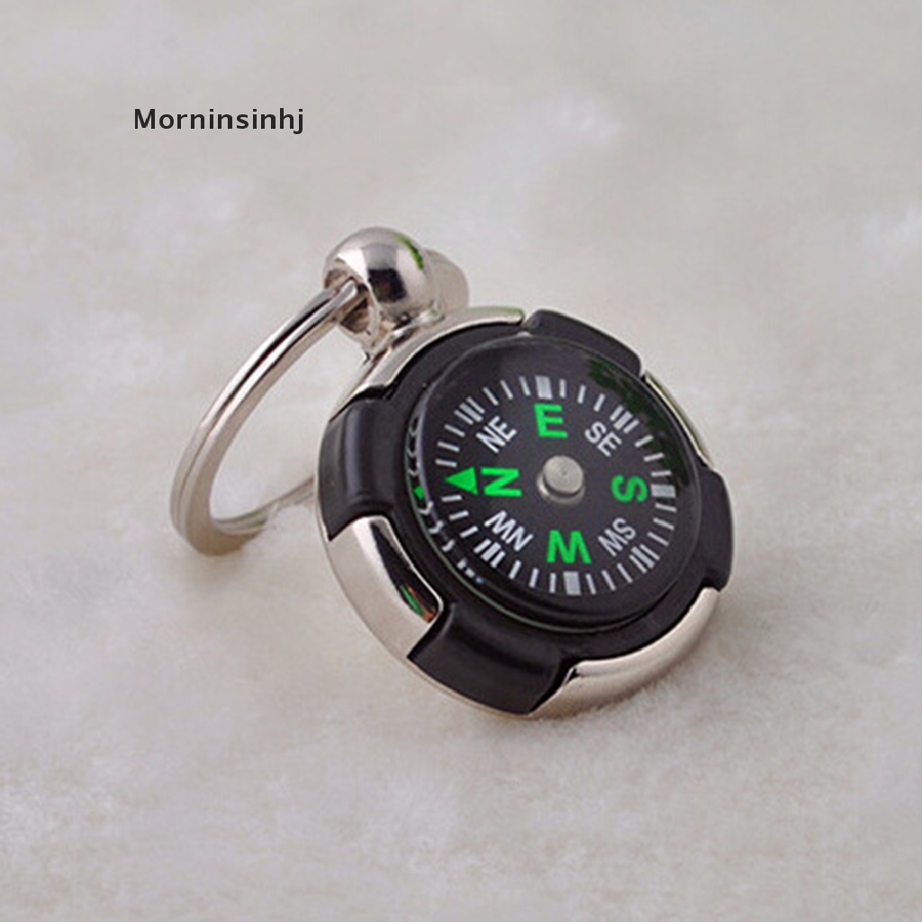 Mornin Fashion Kreatif Kompas Logam Mobil Keyring Keychain Gantungan Kunci Ring Keyfob Hadiah id