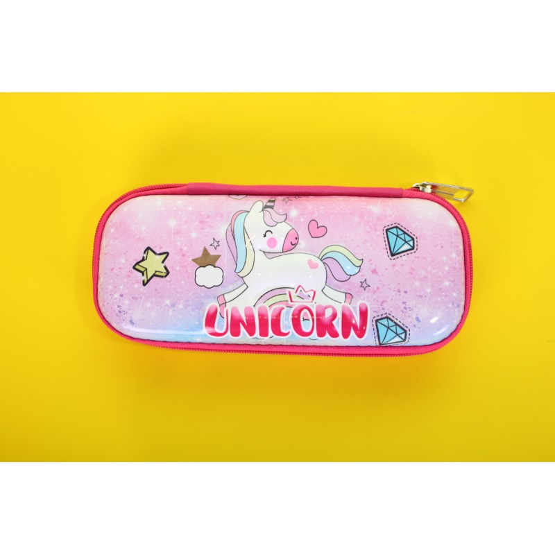 PENSIL CASE EMBOSE KOTAK PENSIL ATK TIMBUL 6D KARAKTER UNICORN/LOL/SPIDERMAN/CAPTAIN P002-1