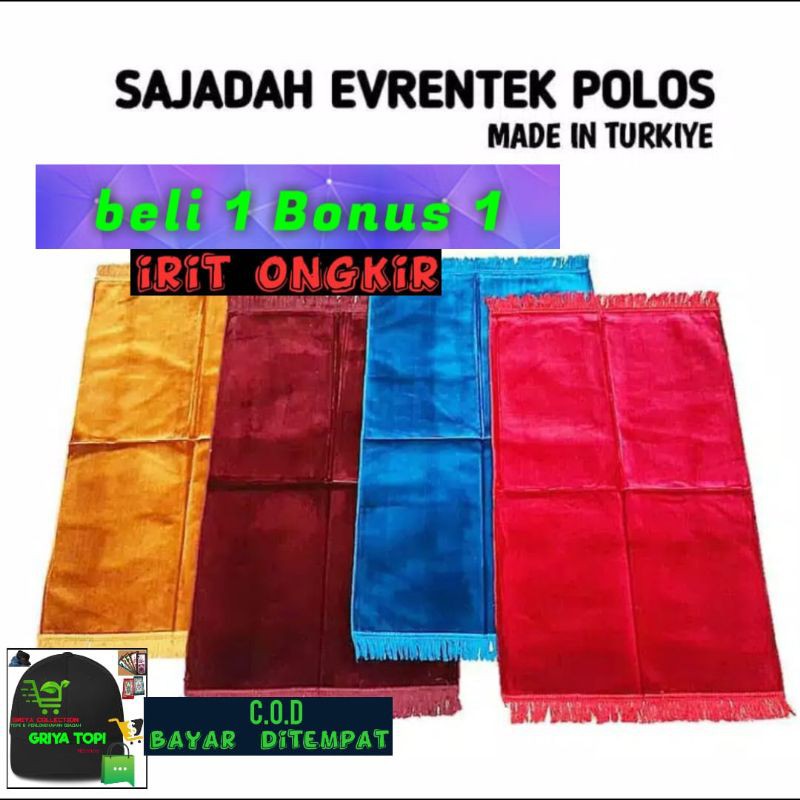 Sajadah Polos Evrentex Turkiye / Sajadah Polosan / Sajadah Soft