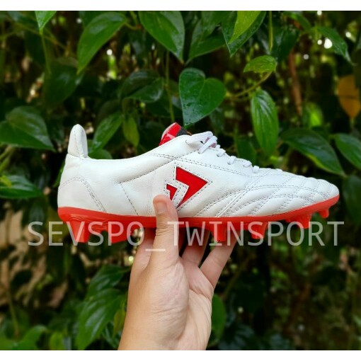 SEVSPO KEMPO FG WHITE-RED LEATHER
