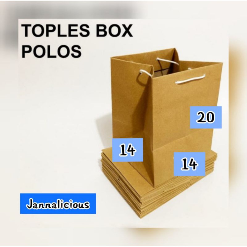 

[6 pcs] Paper Bag u/ Toples Uk. 14x14x20